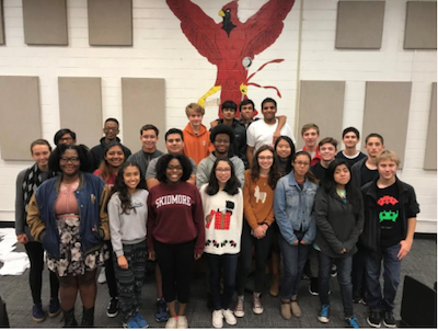 The BHS Cardinal Band sets a record for the number of students named to the All-District Honor Band.