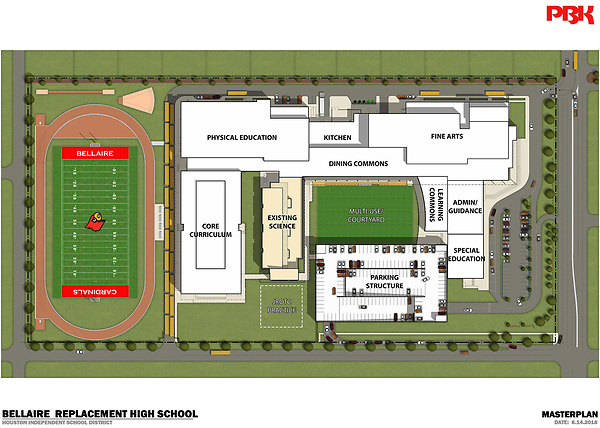 The first phase of construction has begun at Bellaire High School.