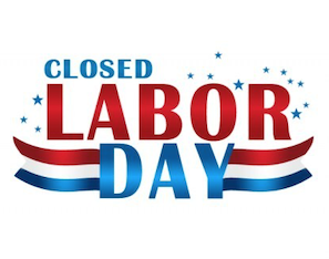 City offices will be closed for Labor Day.