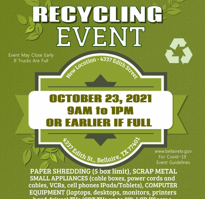 Bellaire Recycling Event