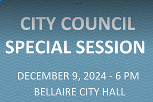 Bellaire City Council Special Session