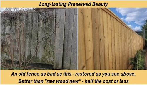 Repair and restore your wood fence for eco benefits and cash savings.