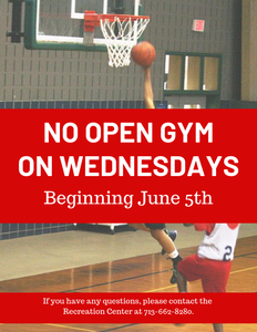 NO OPEN gym