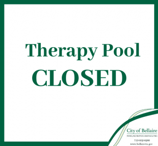 therapy pool closed